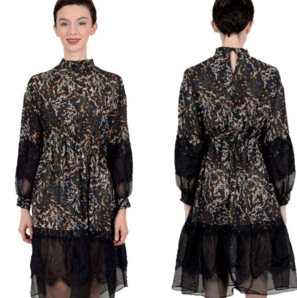 Molly Bracken Premium. Boho Lace Tulle Dress - Picture 2 of 6